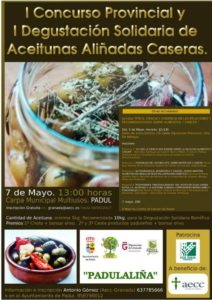 Cartel aceitunas aliñadas Padul - Sabor Granada