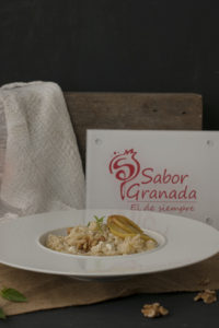 Risotto de manzana y requesón con nueces - Sabor Granada