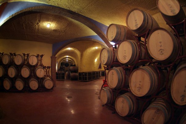 Interior de las bodegas Pago de Almaraes - Sabor Granada