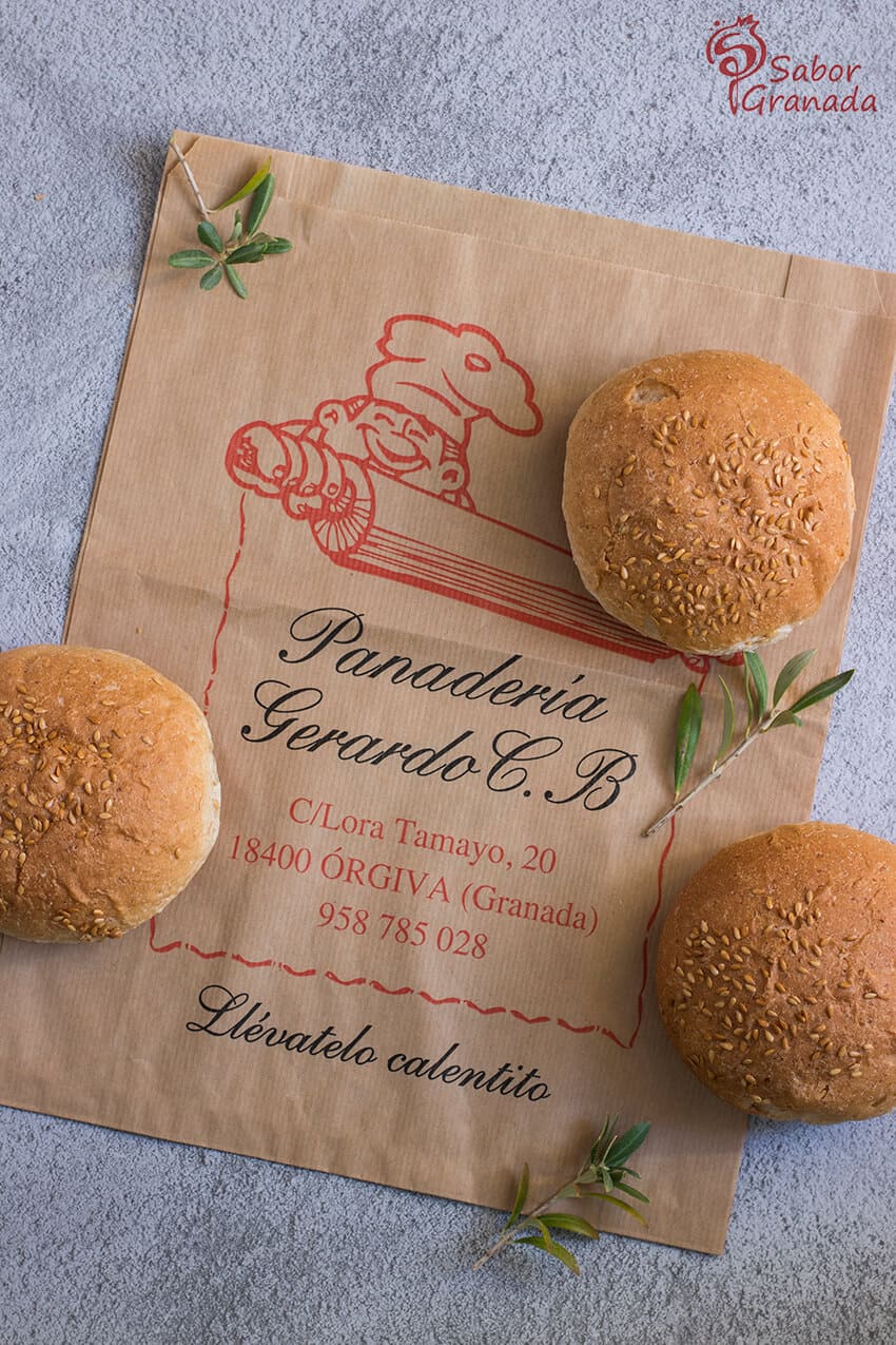 Panes de hamburguesa de Panadería Gerardo - Sabor Granada