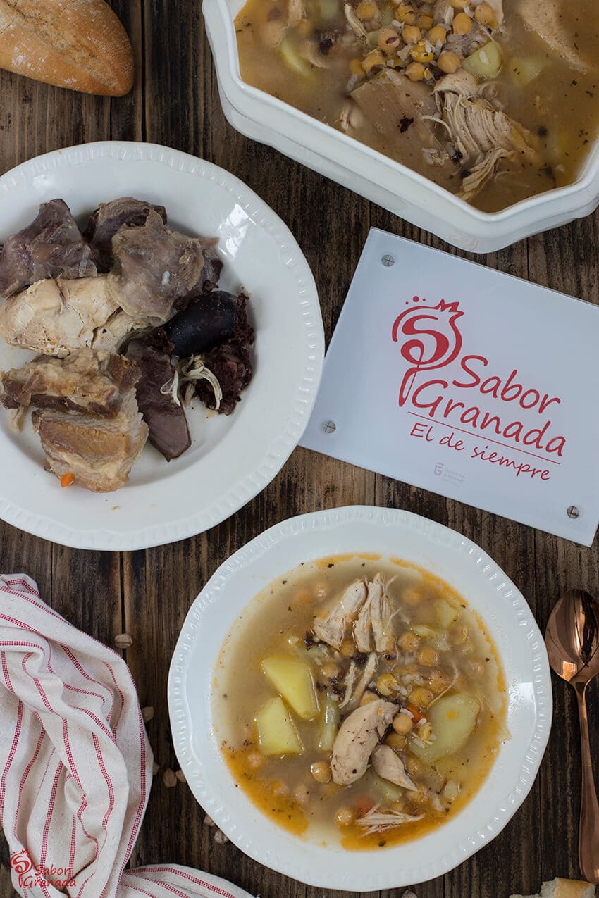 Presentación de la receta de Puchero Andaluz - Sabor Granada