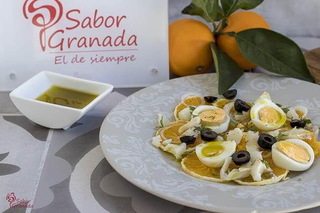 Receta para hacer remojón granadino - Sabor Granada