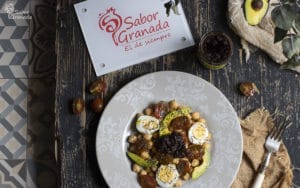 Ensalada de garbanzos con chutney de manzana - Sabor Granada