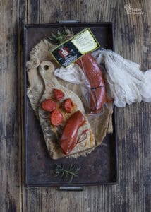 Sobrasada Jamones Muñoz para hacer pan al horno con crema de queso y sobrasada - Sabor Granada