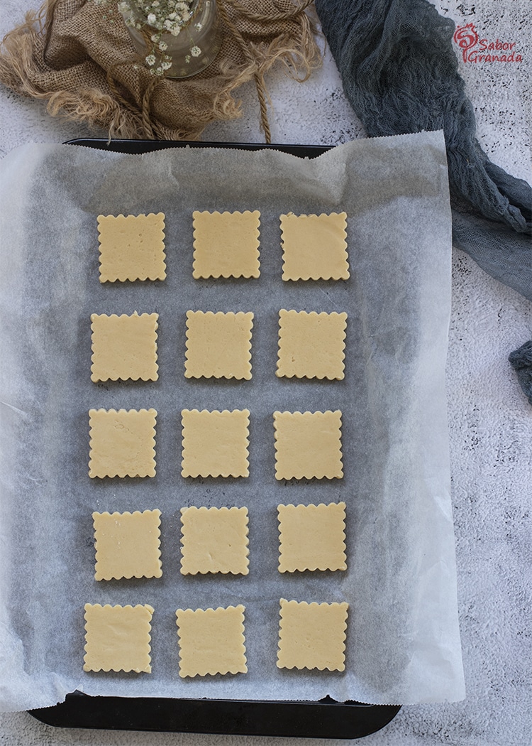 Galletas de mantequilla antes de ir al horno - Sabor Granada