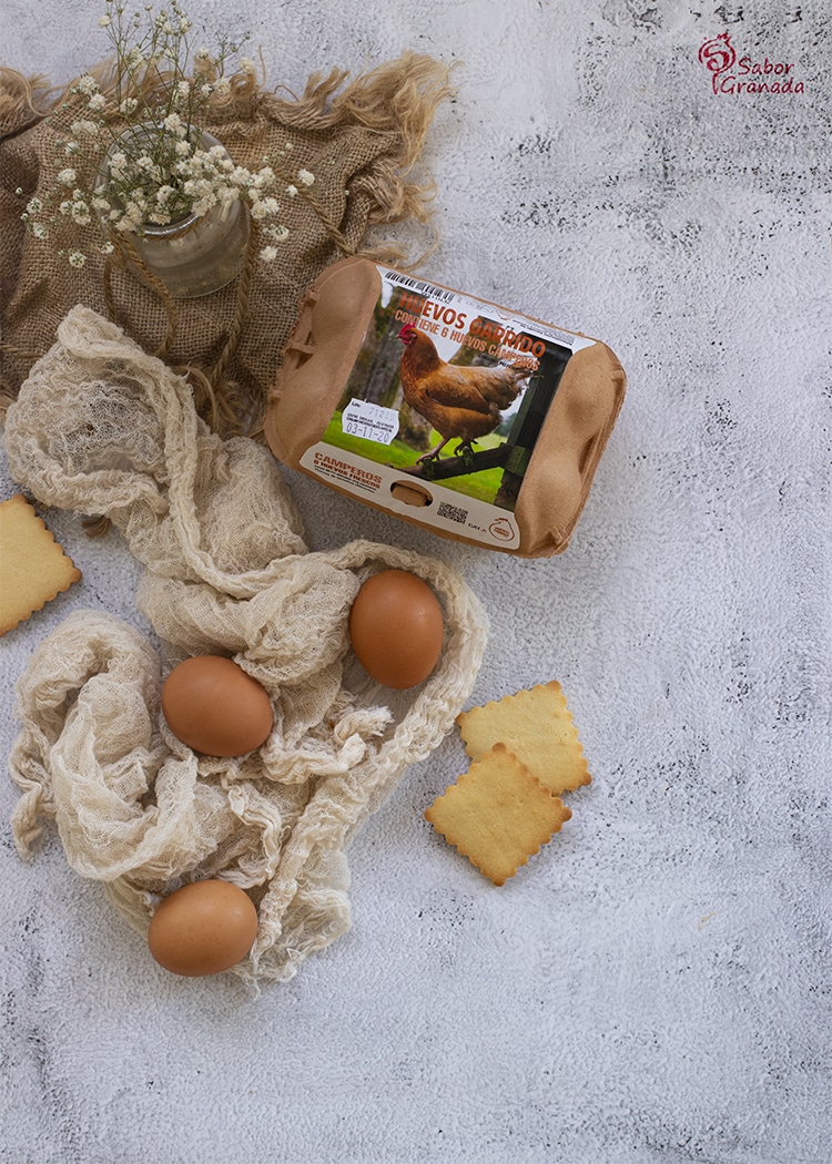 Huevos Garrido para hacer galletas de mantequilla - Sabor Granada