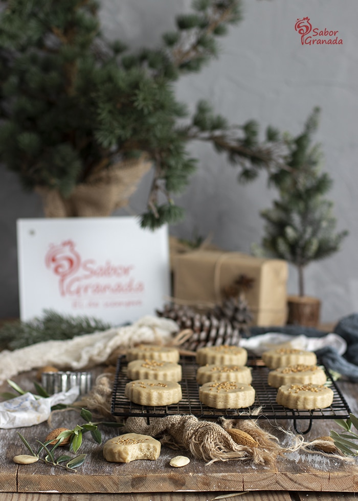 Polvorones de almendras y AOVE - Sabor Granada