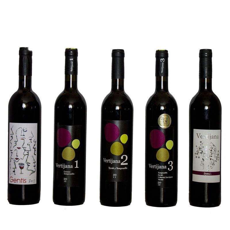 Varias botellas de vino de Bodegas Vertijana - Sabor Granada