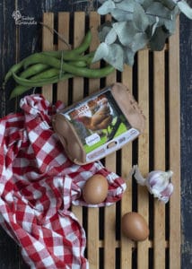 Huevos camperos Garrido para hacer las habas con jamón - Sabor Granada