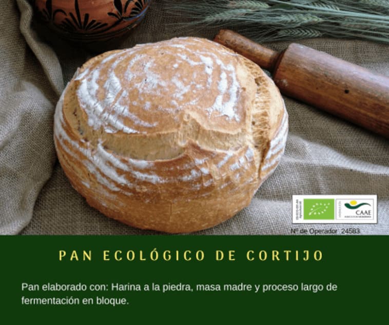 Pan ecológico de cortijo de Panadería Gerardo - Sabor Granada