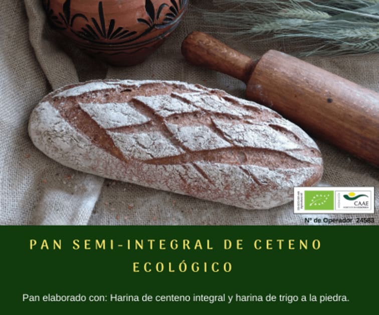 Pan semi integral de centeno ecológico de Panadería Gerardo - Sabor Granada