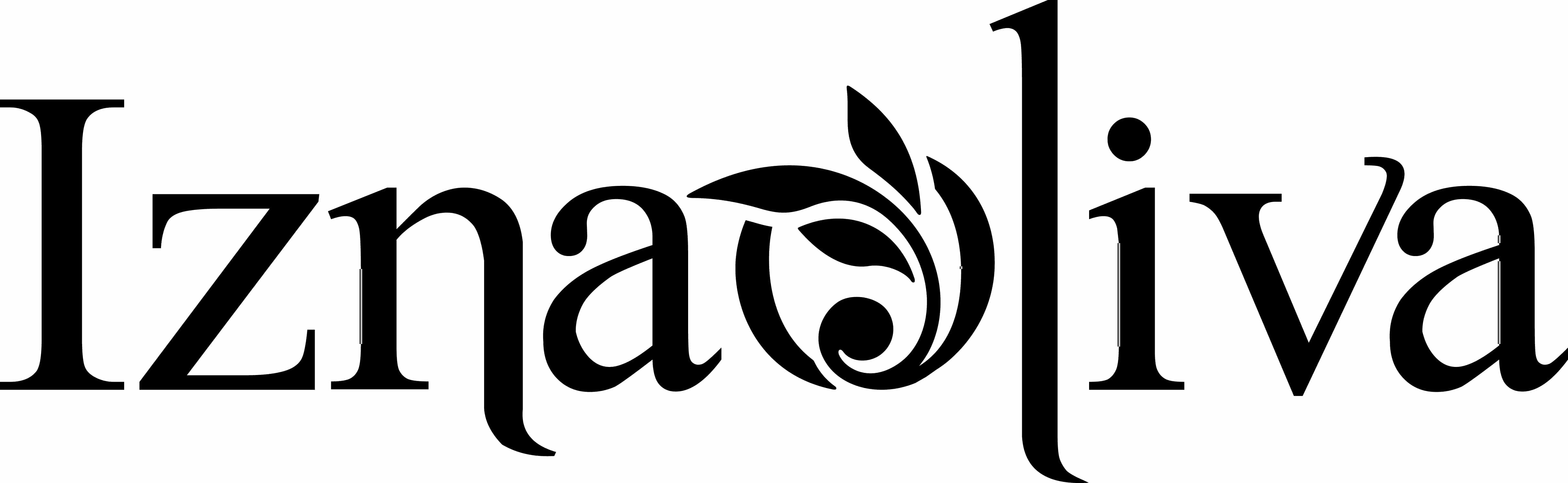 Logo Iznaoliva en blanco y negro - Sabor Granada