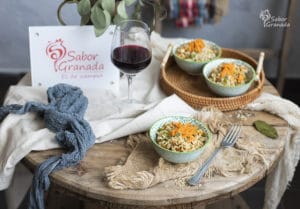 Receta de ensalada de arroz integral con verduras - Sabor Granada