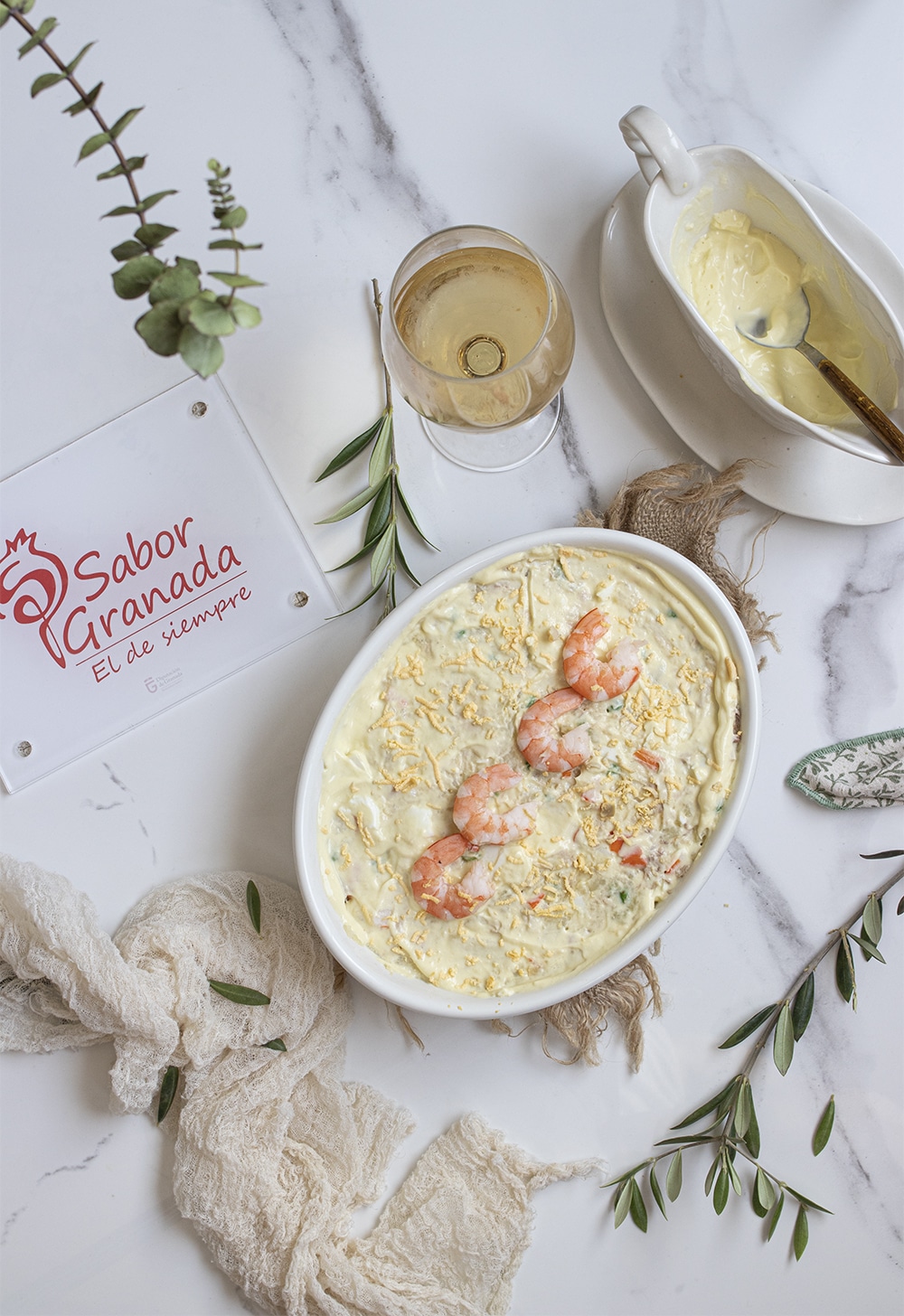 Ensaladilla de langostinos - Sabor Granada