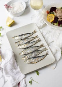 Plato de sardinas al horno - Sabor Granada