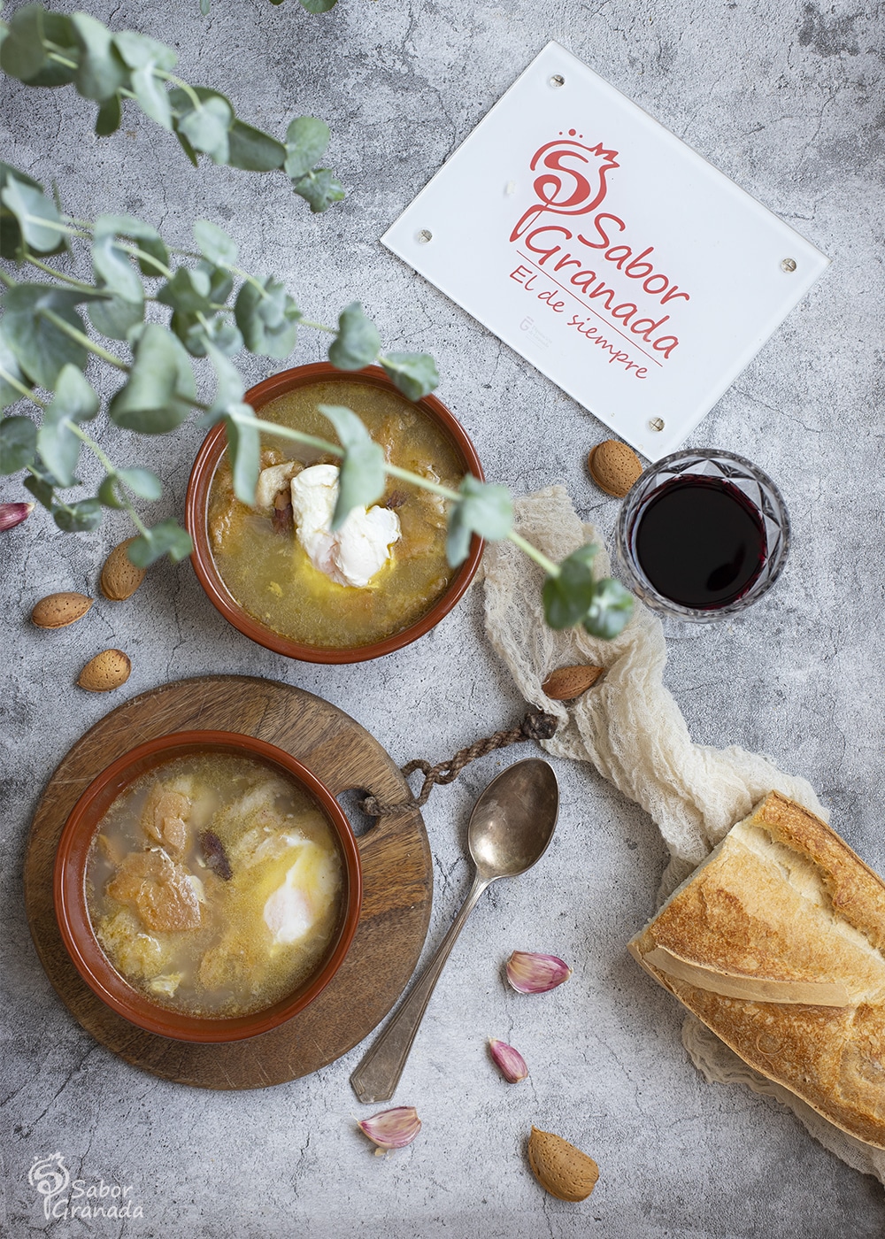 Sopa de ajos - Sabor Granada